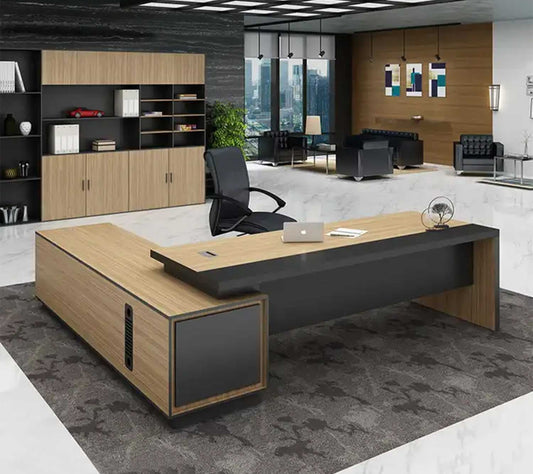 High-Quality MDF Wood Manager's Desk - HFS-141