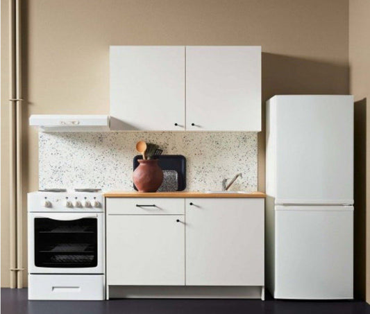 Complete kitchen with wood countertops with MDF layer - KYN-150