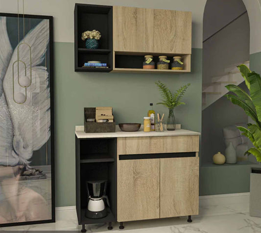 Two piece kitchen made of high quality MDF wood - O-SRH-136