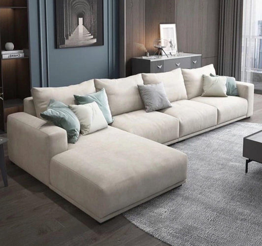 Beech wood corner with linen or velvet fabric - KYN-075