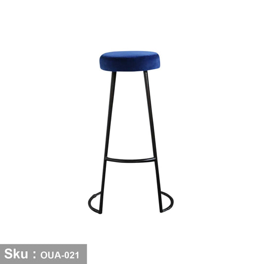Plush Fabric Bar Stool - 45x78cm - OUA-021