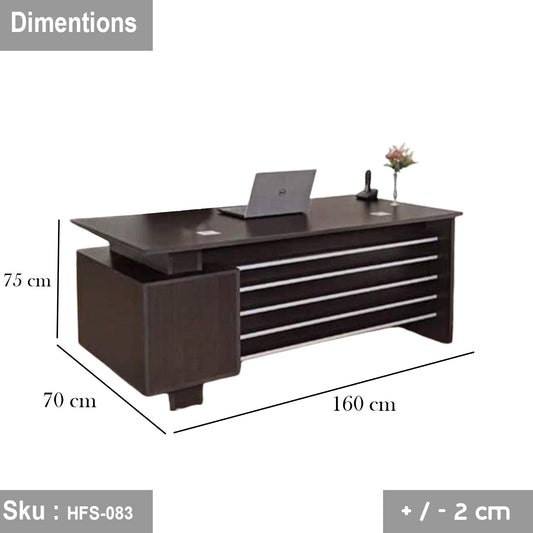 High-Quality MDF Wood Manager's Desk - HFS-083