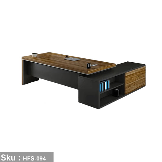 High-Quality MDF Wood Manager's Desk - HFS-094