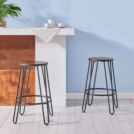 Metal bar stool with hot paint - OMM-013