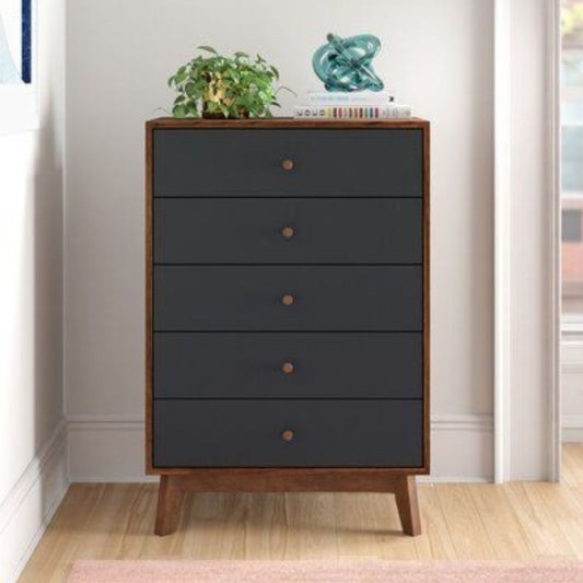 Side Wooden Counter Drawer Unit with Doco Paint + Oyster – Model CHW-046