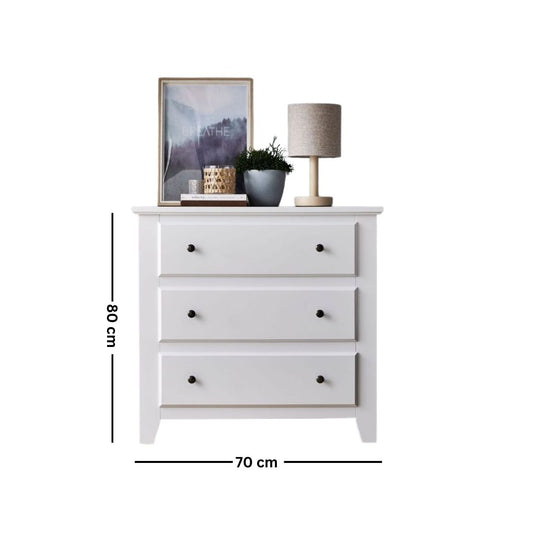 Side Wooden Counter Drawer Unit with Doco Paint + Oyster – Model CHW-052