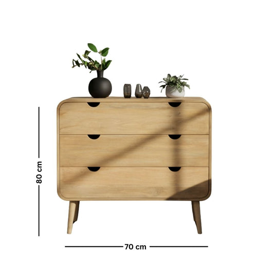 Side Wooden Counter Drawer Unit with Doco Paint + Oyster – Model CHW-053