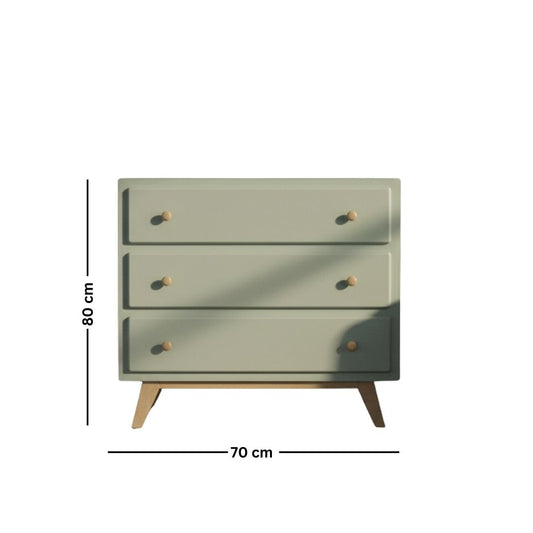 Side Wooden Counter Drawer Unit with Doco Paint + Oyster – Model CHW-055
