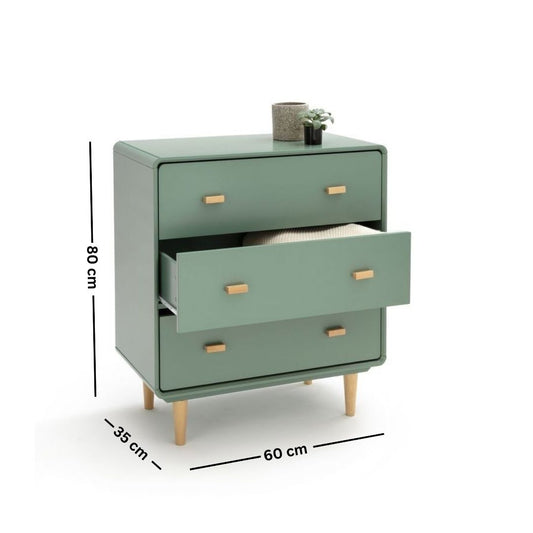 Side Wooden Counter Drawer Unit with Doco Paint + Oyster – Model CHW-043