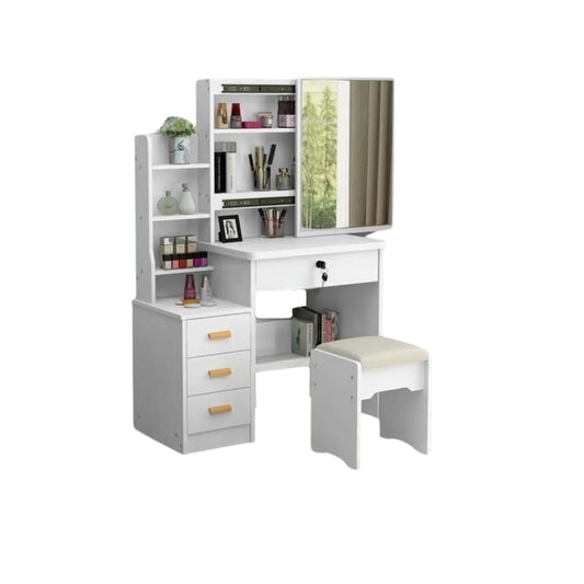 High quality MDF wood dresser with pouf - OSM-059