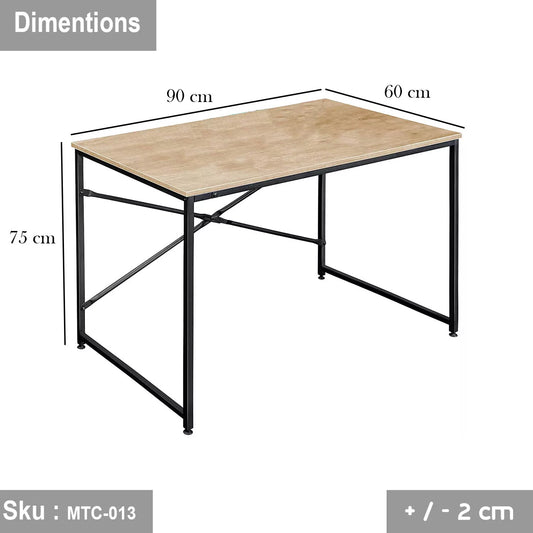 مكتب خشب ملامين -  MTC-013 - 75cmX90cm - اللون الابيض - اوسكار رتان
