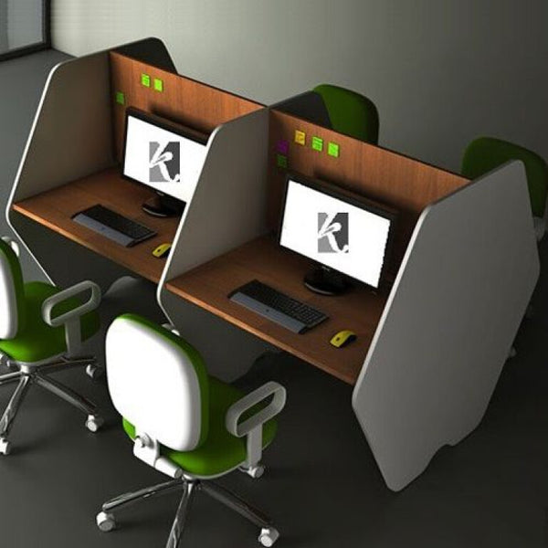 Quad workstation  made of Spanish MDF wood - CEM-010