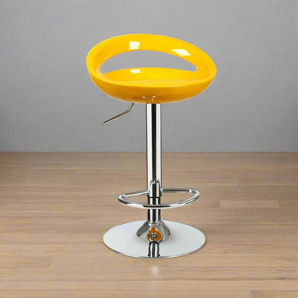 Tori Hydraulic Bar Stool - Yellow