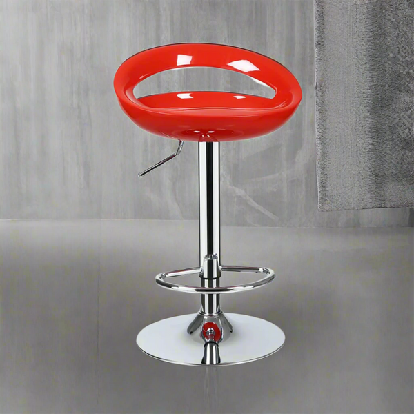 Tori Hydraulic Bar Stool - Red