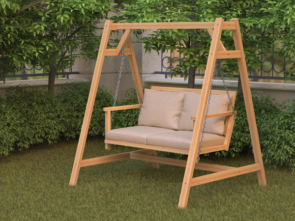 مرجيحة فردين خشب زان احمر - OBG-015