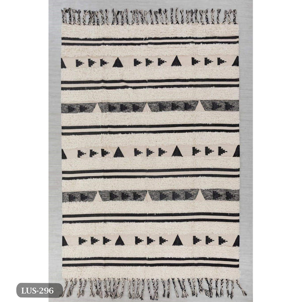 Handmade pure wool rug - 200x150cm - LUS-296