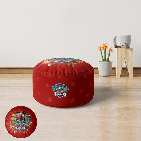 Velvet and linen children's pouf - PRV-223