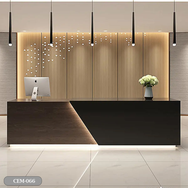 Reception desk - Reception Counter - Spanish MDF wood - CEM-066