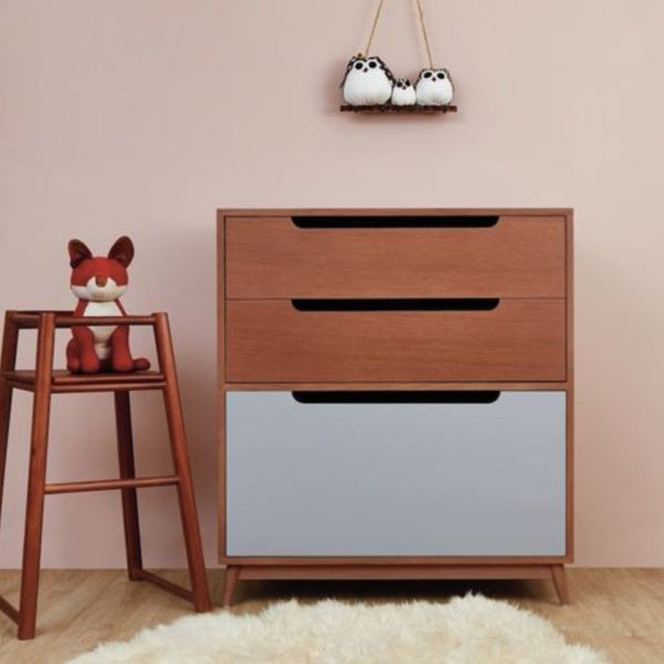 Side Drawer Unit CHW-033 – Counter Wood × Musky Legs with Doco Paint + Oyster