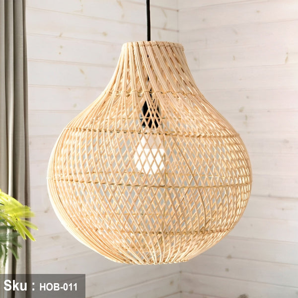 Bamboo Wood Chandelier - HOB-011 - 55cmx45cm