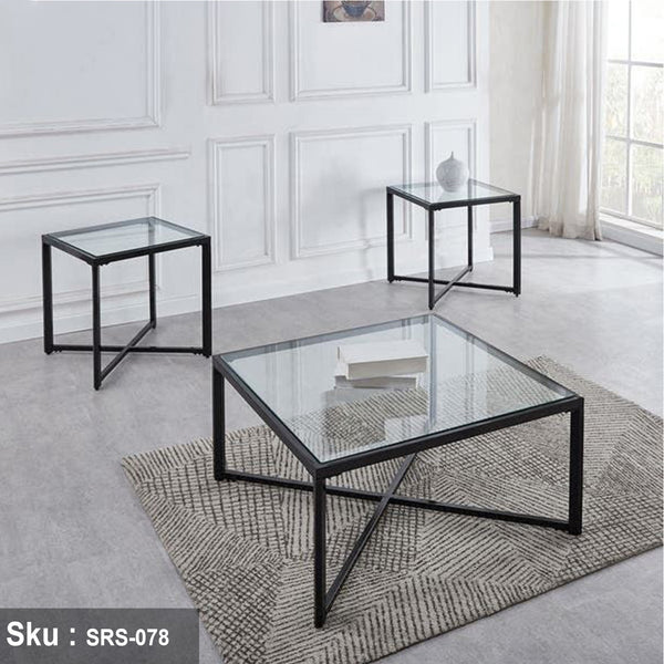 Steel Coffee Table Set - SRS-078