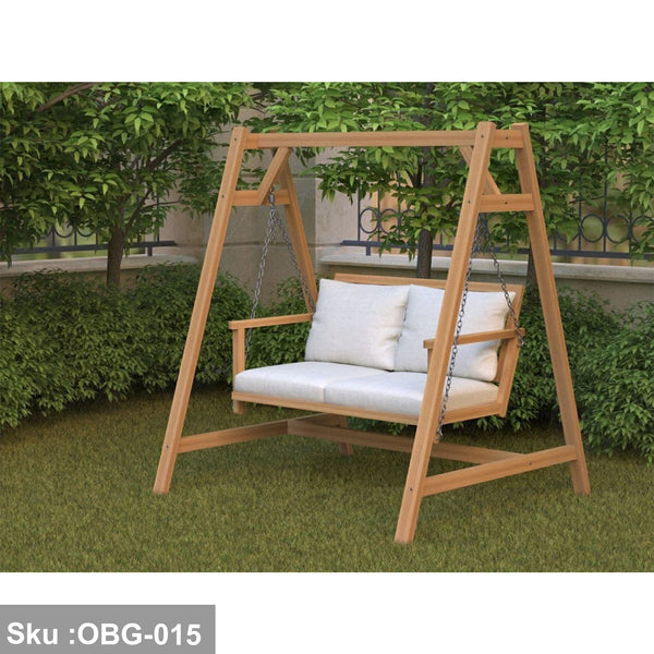 Red Beech Wooden Double Swing - OBG-015