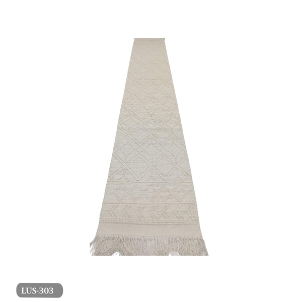 Handmade pure wool rug - 400x100cm - LUS-303