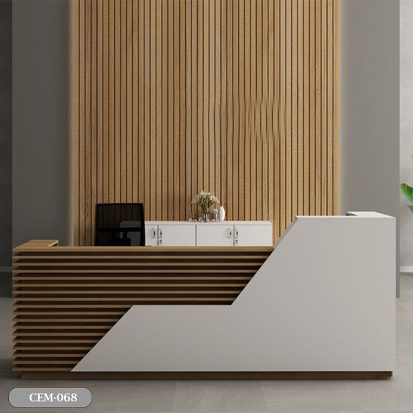 Reception desk - Reception Counter - Spanish MDF wood - CEM-068