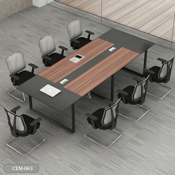 Meeting table - 240x120 - Spanish MDF wood with metal chassis - CEM-063