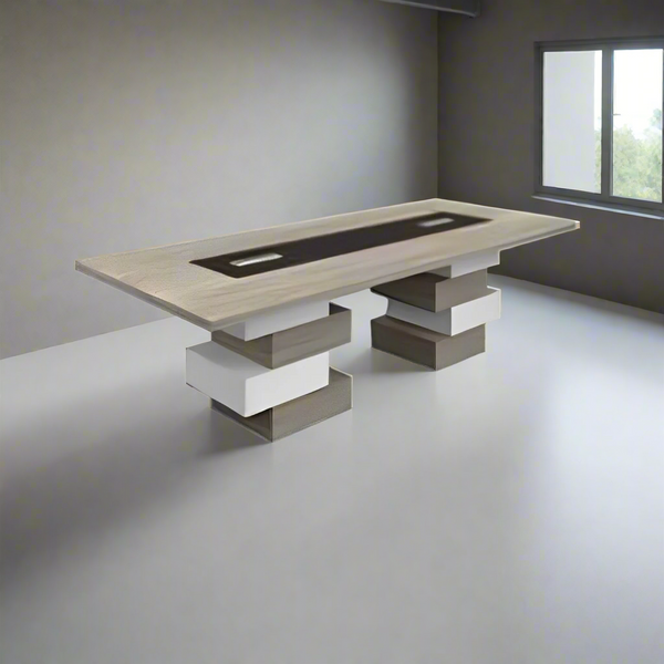 Meeting table - 240x120 - Spanish MDF wood with metal chassis - CEM-050