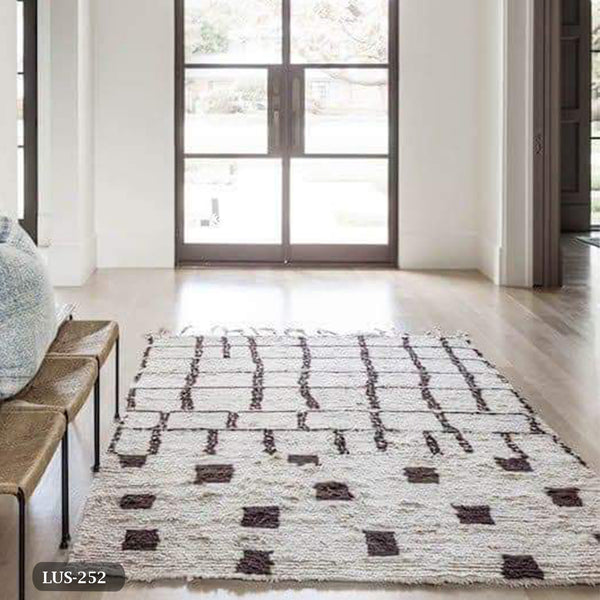 Handmade pure wool rug - 200x150cm - LUS-252