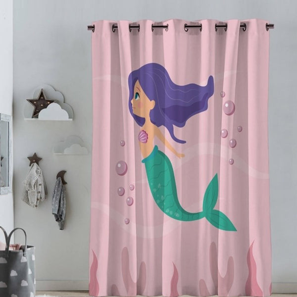 Velvet fabric children's curtain with linen - PRV-121