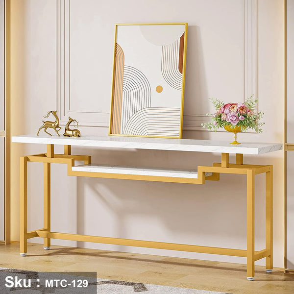 Electrostatic painted metal console - MTC-129