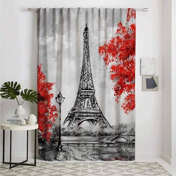 Velvet fabric children's curtain with linen - PRV-154