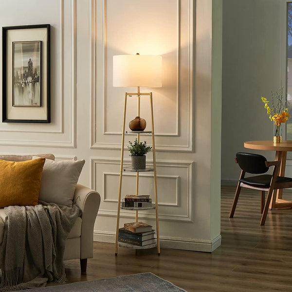 Steel lamp coated with Carrara marble base – Luxury design with modern lighting – Model ZSL-012