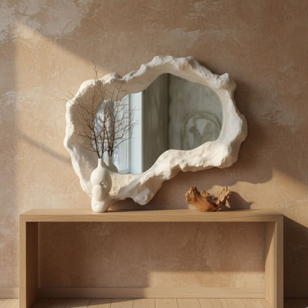 High-quality fiberglass mirrors – 100 cm width × 75 cm height – luxurious modern design – model FIG-011
