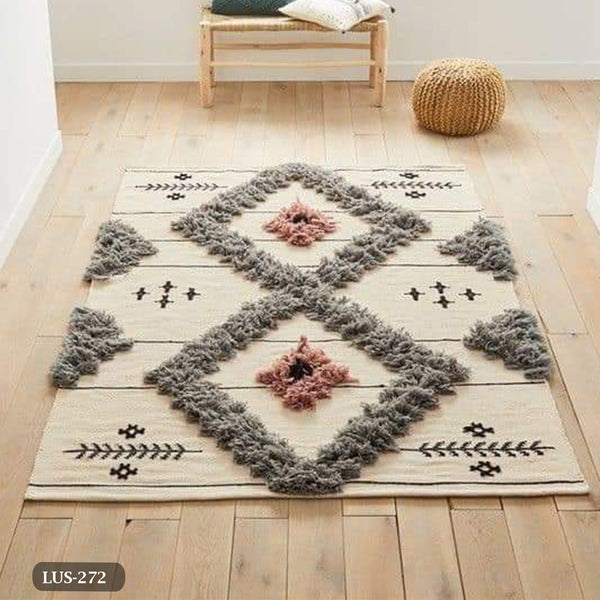 Handmade pure wool rug - 200x150cm - LUS-272