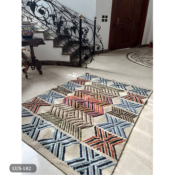 Handmade pure wool rug - 200x150cm - LUS-182