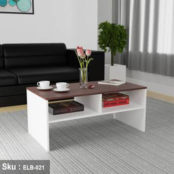 Vanessa coffee table with 2 shelves, 80 * 45, MDF wood