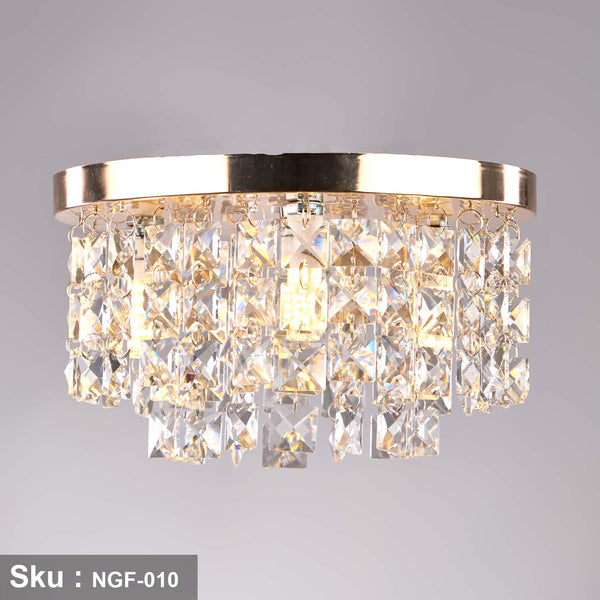 Chandelier stainless and crystal 35x25cm - NGF-010