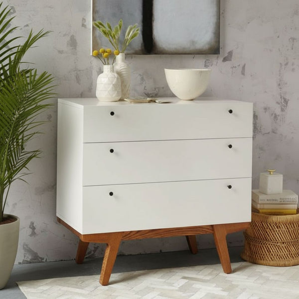 Side Drawer Unit CHW-019 – Counter Wood × Musky Legs with Doco Paint + Oyster