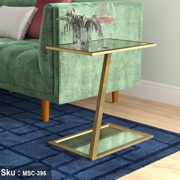 Adriana side table 50 * 40 glass