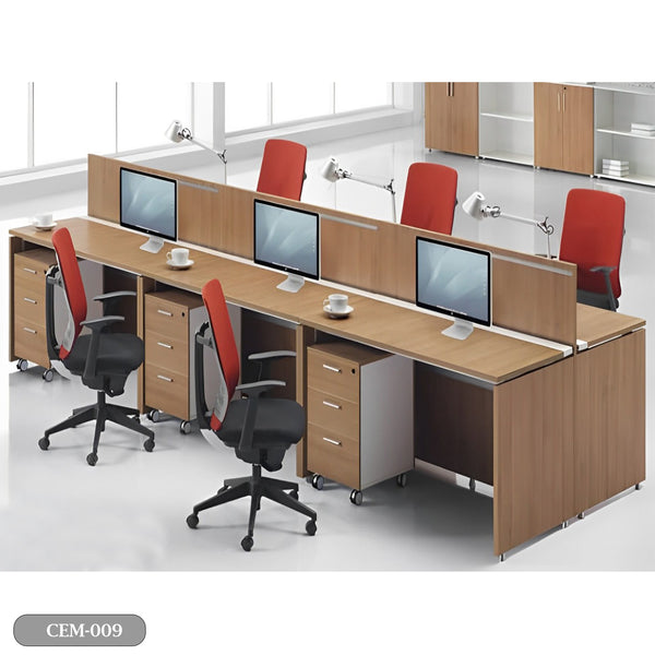 Spanish MDF wood workstation - CEM-009