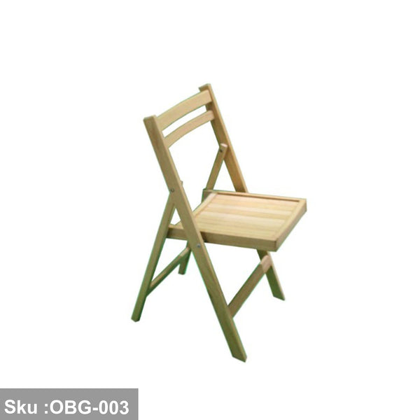 Folded chair made of red beech wood - OBG-003