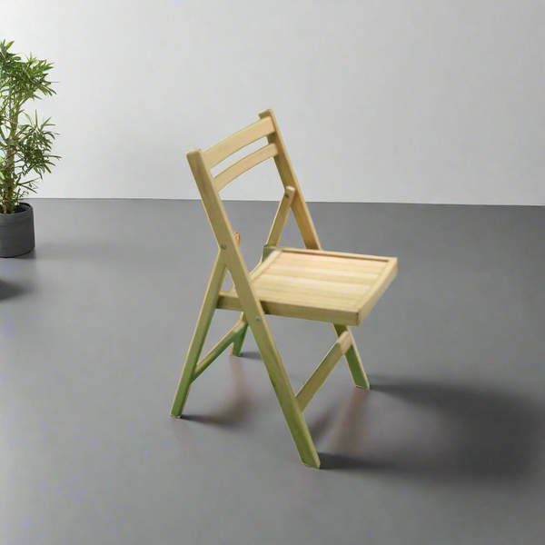 Folded chair made of red beech wood - OBG-003