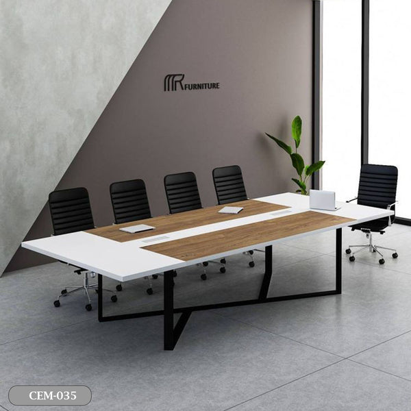 Meeting table - 240x120 - Spanish MDF wood with metal chassis - CEM-035