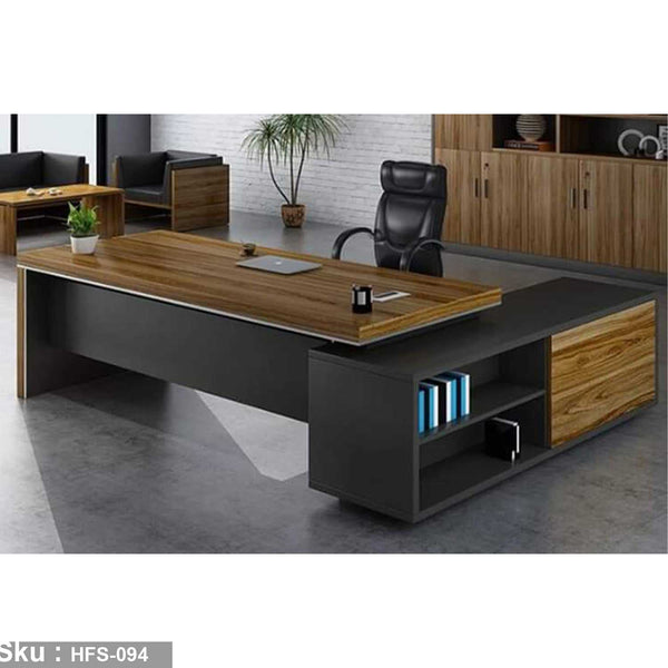 High-Quality MDF Wood Manager's Desk - HFS-094