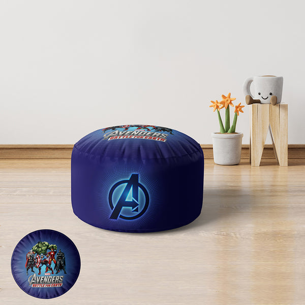 Velvet and linen children's pouf - PRV-220