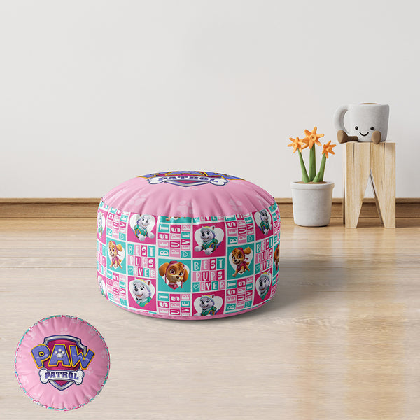 Velvet and linen children's pouf - PRV-247