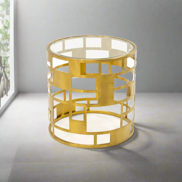 Side table 50 * 40 glass